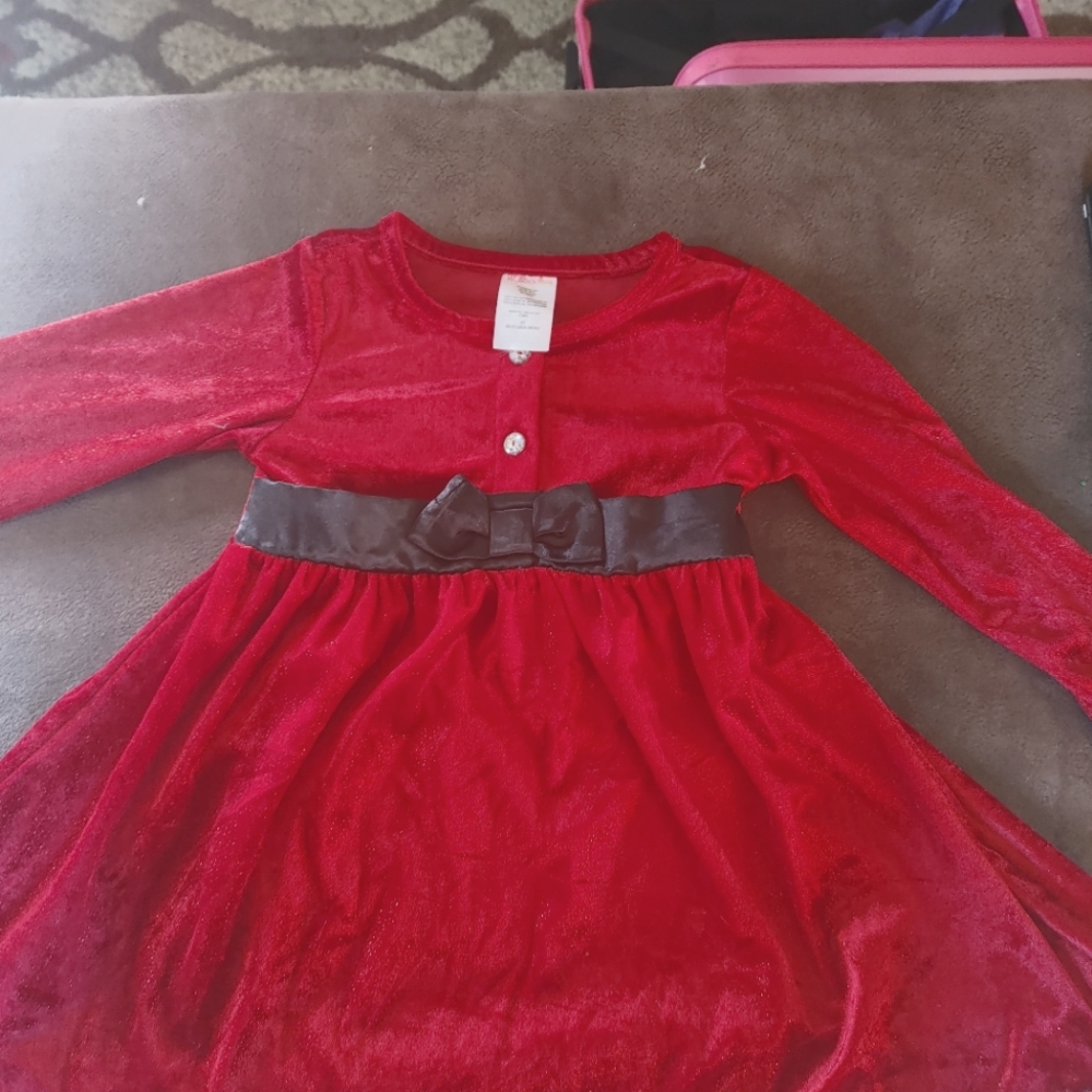 Holiday velvet dress
